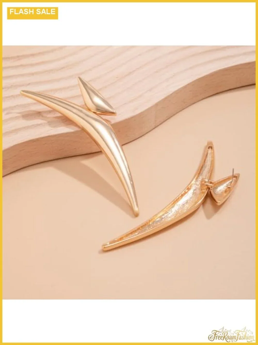 Oversized Geometric Statement Dangle Earrings Zinc Alloy Punk Y2K
